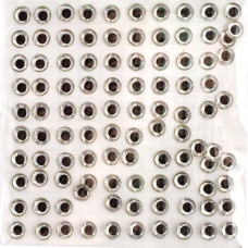 Глазки клеевые арт.КЛ.8-10102 цв.прозрачные, черный зрачок 8 мм уп.100шт