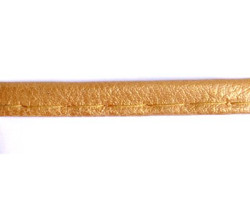 Шнур отделочный из искусственной кожи арт.ТВ-ИК шир. 6мм цв. 54 золото упак.39,3м