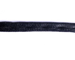 Шнур отделочный из искусственной кожи арт.ТВ-ИК шир. 6мм цв.черный упак.39,3м