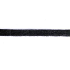 Шнур отделочный из искусственной кожи арт.ТВ-ИК-ВЕЛЮР шир. 4мм цв.черный упак.36м