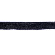 Шнур отделочный из искусственной кожи арт.ТВ-ИК-ВЕЛЮР шир. 6мм цв.черный упак.53м
