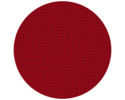 Канва 'Zweigart' Stern-Aida арт.3706 упак.48х53 (10смх54кл) цв.954 красный