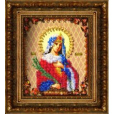 Набор для вышивания бисером 'КАРТИНЫ БИСЕРОМ' арт.Р-021 Святая Великомученица Екатерина 10х12см