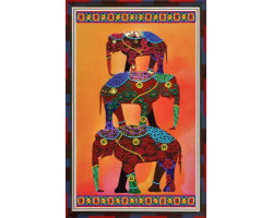 Набор для вышивания бисером 'КАРТИНЫ БИСЕРОМ' арт.Р-097 Африканские мотивы 3 23х37 см