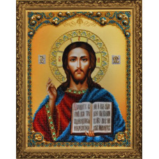 Набор для вышивания бисером 'КАРТИНЫ БИСЕРОМ' арт.Р-123 'Икона Христа спасителя' 21,5х28,5 см