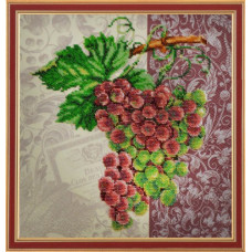 Набор для вышивания бисером 'КАРТИНЫ БИСЕРОМ' арт.Р-125 Винтажный виноград 29х29 см