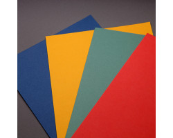 Набор цветного картона арт. ЛХ.Н12 'Подсолнухи' 4 цвета, 12 листов, формат А4