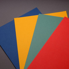 Набор цветного картона арт. ЛХ.Н12А 'Подсолнухи' 4 цвета, 12 листов, формат А3