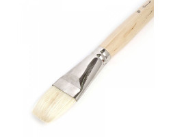 Кисть щетина НП арт.DK10018/16 Сонет плоская длинная ручка покрытая лаком №16