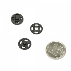 Кнопки пластиковые пришивные арт.JB.K 13 мм с2 цв.черный уп.20 шт