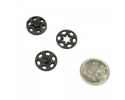 Кнопки пластиковые пришивные арт.JB.K 15 мм с2 цв.черный уп.20 шт