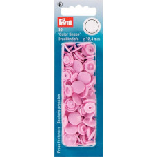 PR.393118 Кнопки 'Color Snaps' 100% полиацеталь цв.розовый уп.30шт 12,4мм