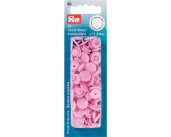 PR.393118 Кнопки 'Color Snaps' 100% полиацеталь цв.розовый уп.30шт 12,4мм