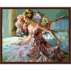Набор 'Колор Кит' картина по номерам арт.КК.CG117 Цветы для неё 40х50