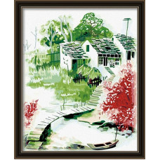 Набор 'Колор Кит' картина по номерам арт.КК.CG512 Весна в китайском стиле 40х50