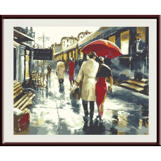 Набор 'Колор Кит' картина по номерам арт.КК.CG622 Под зонтом 40х50