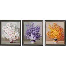 Набор 'Колор Кит' картина по номерам арт.КК.P080 Цветы в вазах 40х50х3