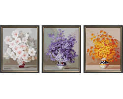 Набор 'Колор Кит' картина по номерам арт.КК.P080 Цветы в вазах 40х50х3