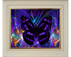 Набор 'Колор Кит' картина со стразами алмазная арт.КК.CK013 Бабочка 40х50