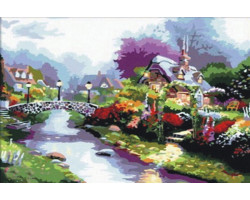 Набор 'Колор Кит' картина со стразами арт.КК.CK018 Пурпурный пейзаж 40х50