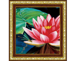 Набор 'Колор Кит' мозаичная картина арт.КК.80028 Цветок лотоса 55х55