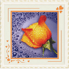 Набор 'Колор Кит' мозаичная картина арт.КК.80211 Желтая роза 22х22