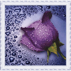Набор 'Колор Кит' мозаичная картина арт.КК.80213 Сиреневая роза 25х25