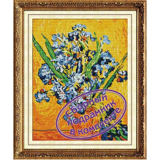 Набор 'Колор Кит' мозаичная картина с подрамником арт.КК.MO028 Ирисы в вазе, Ван Гог 40х50