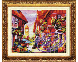 Набор 'Колор Кит' мозаичная картина с подрамником арт.КК.MO035 Солнечный уголок 40х50