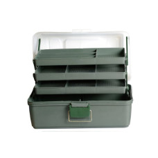 Коробка для мелочей ЯР-3 арт. 360701 (360х210х200) / 3лифта цв. белый/зеленый