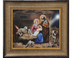 Набор для вышивания бисером 'КРАСА И ТВОРЧЕСТВО' арт.80911 'Рождество Христово' 45,3х32,7 см