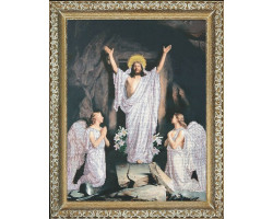 Рисунок на ткани бисером 'КРАСА И ТВОРЧЕСТВО' арт.10211 'Воскресение Господне' 44,5х59 см