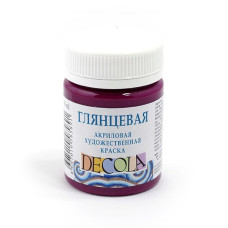 Акриловая краска НП арт. 2928334 'Декола' универсальная глянцевая уп. 50мл цв. розовая темная