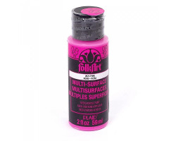 PLD-02974 Акрил. краска FolkArt Multi-Surface, розовый неон, 59 мл