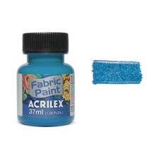 Краска для ткани акрил металлик арт.БФ.ACRILEX.04340.0559 37мл цв.голубой