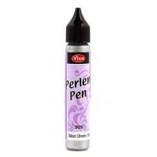 Краска д/создания жемчужин Viva-Perlen Pen арт.116290501, цв. 905 металлик серебро-хром, 25 мл
