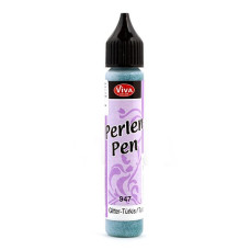 Краска д/создания жемчужин Viva-Perlen Pen арт.116294701, цв. 947 блестки бирюза, 25 мл