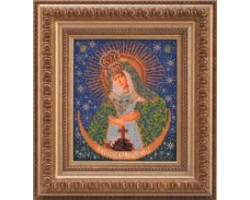 Набор для вышивания бисером КРОШЕ арт. В-161 Н-р 'Острабрамская Богородица' 20x24 см