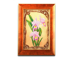Набор для вышивания бисером КРОШЕ арт. В-416 Н-р 'Грациозные орхидеи' 17x26 см