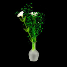 Белые цветы в стеклянной вазе арт.AM0101085