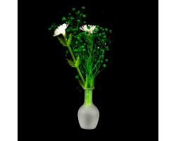 Белые цветы в стеклянной вазе арт.AM0101085