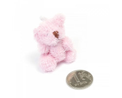 Игрушка для куклы - плюшевый мишка арт.КЛ.21790 4,5см цв.розовый