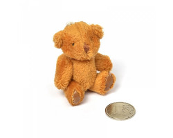Игрушка для куклы - плюшевый мишка дл.ворс арт.КЛ.23027 6см цв.коричневый