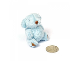 Игрушка для куклы - плюшевый мишка дл.ворс арт.КЛ.23030 6см цв.голубой