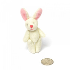 Игрушка для куклы - плюшевый зайка арт.КЛ.23044 7,5 см цв.розовый