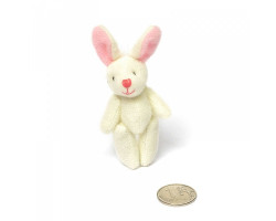 Игрушка для куклы - плюшевый зайка арт.КЛ.23044 7,5 см цв.розовый
