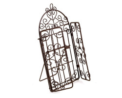 Металлическая фото рамка 'Ворота' арт. SCB27055 9,5х18,5см коричневая