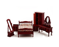 Набор мебели для спальни арт.AM0102037 цв. махагон