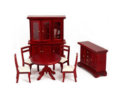Набор мебели для столовой арт.AM0102038 цв. махагон