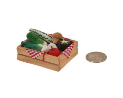 Овощи в деревянном ящике арт.AM0101003
